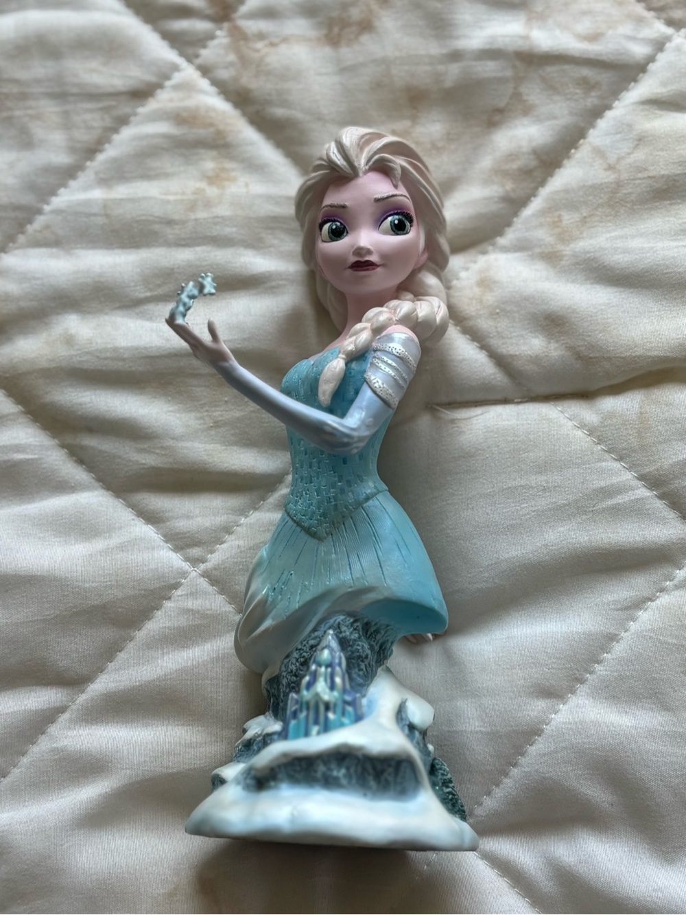 Disney Elsa Ceramic Figurine in Blue and White